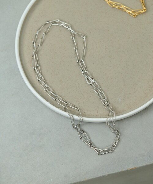 GALLARDAGALANTE(ガリャルダガランテ)の「ボリュームチェーンマルチネックレス(リング・レディース・ゴールド/シルバー・FREE)」の3枚目の写真
