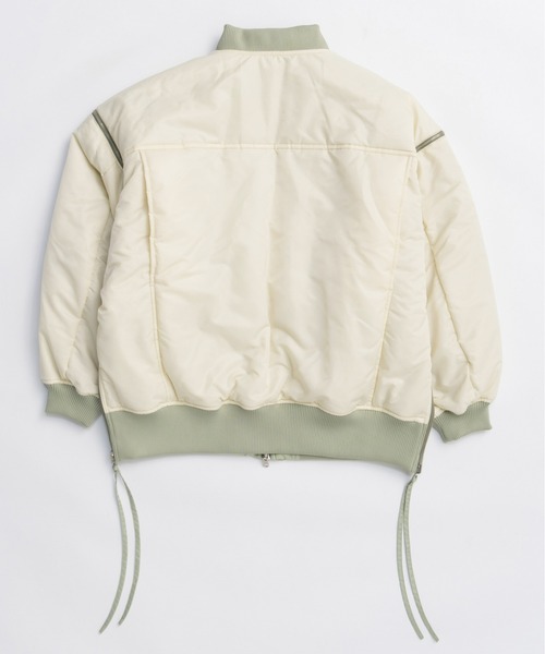 MAISON SPECIAL（メゾンスペシャル）の「Reversible MA-1 / リバーシブルMA-1（MA-1・レディース・ブラック/カーキ・FREE）」の22枚目の写真