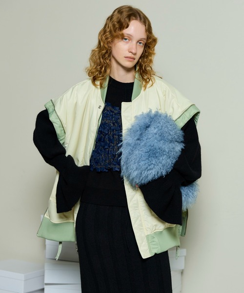 MAISON SPECIAL（メゾンスペシャル）の「Reversible MA-1 / リバーシブルMA-1（MA-1・レディース・ブラック/カーキ・FREE）」の16枚目の写真