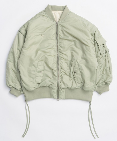 MAISON SPECIAL（メゾンスペシャル）の「Reversible MA-1 / リバーシブルMA-1（MA-1・レディース・ブラック/カーキ・FREE）」の19枚目の写真