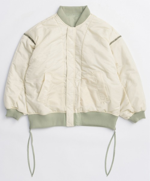 MAISON SPECIAL（メゾンスペシャル）の「Reversible MA-1 / リバーシブルMA-1（MA-1・レディース・ブラック/カーキ・FREE）」の21枚目の写真