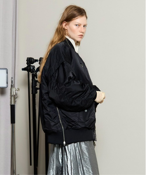 MAISON SPECIAL（メゾンスペシャル）の「Reversible MA-1 / リバーシブルMA-1（MA-1・レディース・ブラック/カーキ・FREE）」の8枚目の写真