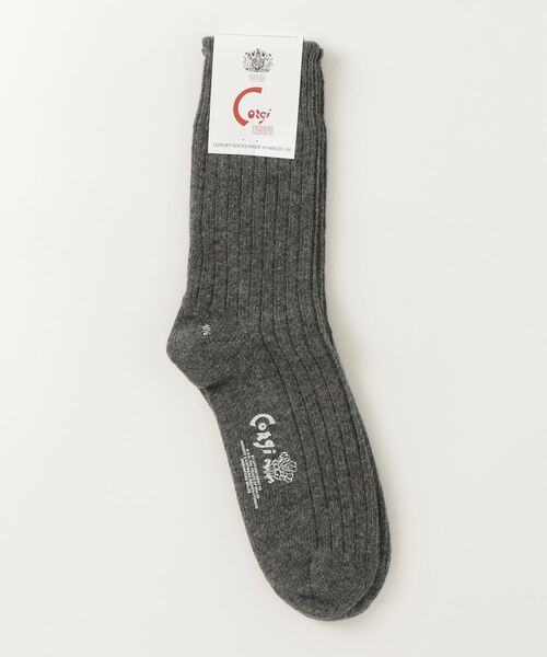 CORGI（コーギ）の「Corgi / コーギー：別注 Midium Geelong Sock：Midium-Geelon-Socks[MUS]（ソックス/靴下・メンズ・ブラック/グレー系その他/レッド系その他/グレー系その他2・10.5）」の3枚目の写真
