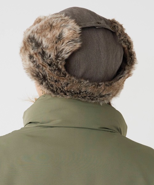 milsa（ミルサ）の「milsa/ミルサ フェイクファー 3WAYフライトキャップ（キャップ・レディース・グレー/ブラック/ブラウン/ベージュ・60cm）」の20枚目の写真