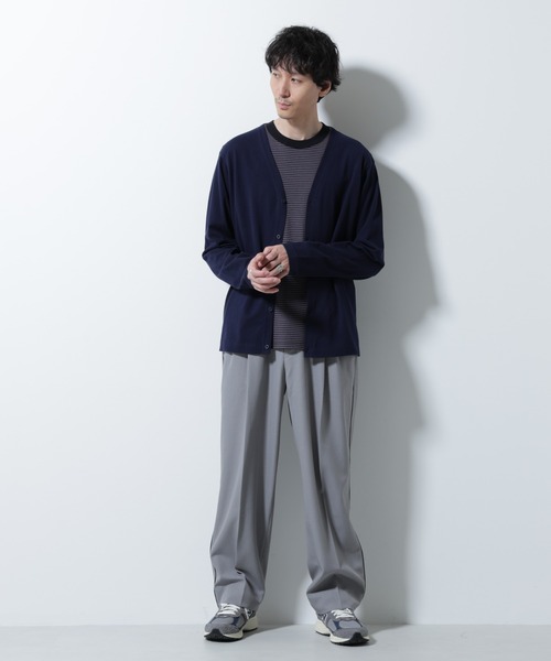 NANO universe（ナノユニバース）の「エアパッセージ ジャージーカーディガン（カーディガン/ボレロ・メンズ・ネイビー・M）」の6枚目の写真