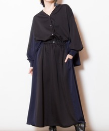 OSMOSIS | バイカラーワンピース(ワンピース)