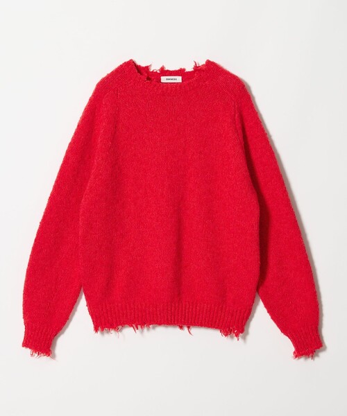 OWNESS＞ネップ クラッシュ クルーネック ニット（ニット/セーター