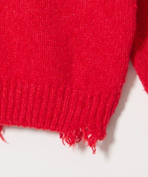 OWNESS＞ネップ クラッシュ クルーネック ニット（ニット/セーター