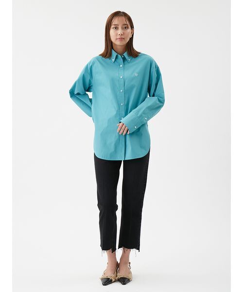 Mila Owen（ミラオーウェン）の「センタープレス裾段差デニムパンツ（デニムパンツ・レディース・ブルー/ライトブルー/ブラック・00/2/1/0）」の21枚目の写真