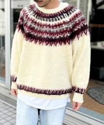 yield（イールド）の「【HOUSTON】ヒューストン UNIVERAD72 MOHAIR TOUCH SWEATER モヘアタッチ起毛セーター（ニット/セーター）」