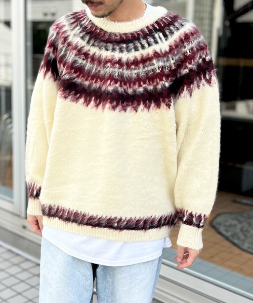 HOUSTON UNIVERAD72 MOHAIR TOUCH SWEATER мохеровый свитер с начесом