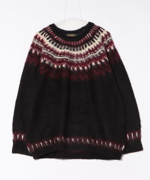 HOUSTON（ヒューストン）の「【HOUSTON】ヒューストン UNIVERAD72 MOHAIR TOUCH SWEATER モヘアタッチ起毛セーター（ニット/セーター・メンズ・オフホワイト/ブラック・M/L/XL）」の19枚目の写真