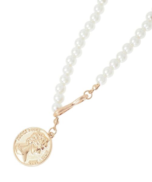 YECCA VECCA（イェッカヴェッカ）の「マルチジョイントコインパールネックレス（ネックレス・レディース・ゴールド・FREE）」の7枚目の写真