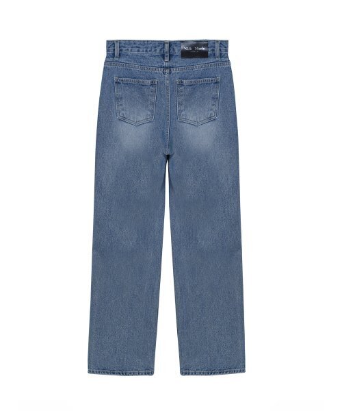 NICK&NICOLE(ニックアンドニコール)の「MINIMAL MIDRISE STRAIGHT DENIM PANTS_BLUE(デニムパンツ・レディース・その他・SMALL/MEDIUM/LARGE)」の6枚目の写真