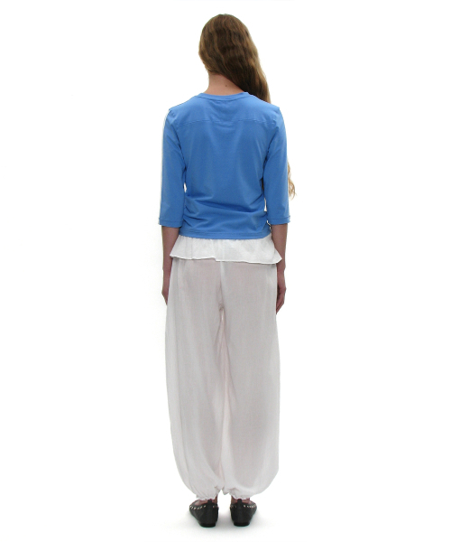 PARTIMENTO WOMEN(パルティメントウィメン)の「フリルウエストパンプキンパンツ_ホワイト(その他パンツ・レディース・その他・SMALL/MEDIUM)」の4枚目の写真