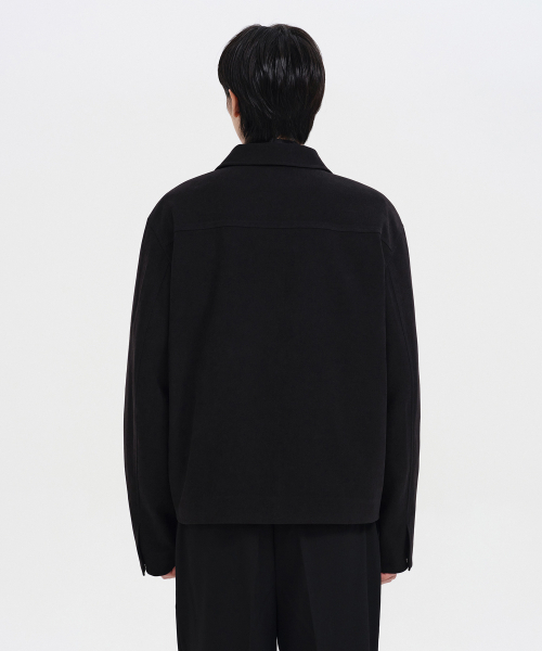 MUSINSA STANDARD（ムシンサスタンダード）の「ブラシドリラックスドミニマルジャケット[ブラック]（ブルゾン・メンズ・その他・MEDIUM/LARGE/X-LARGE/XX-LARGE）」の3枚目の写真