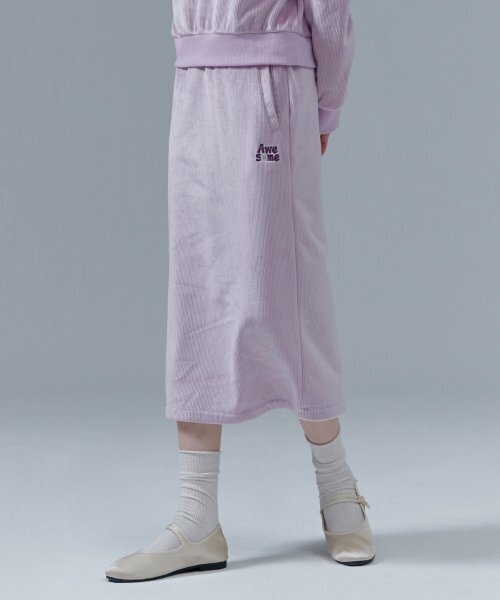 CHASECULT(チェイスカルト)の「女性起毛ロングスカート-CFRG6274D0T(スカート・レディース・バイオレット・67/70)」の3枚目の写真