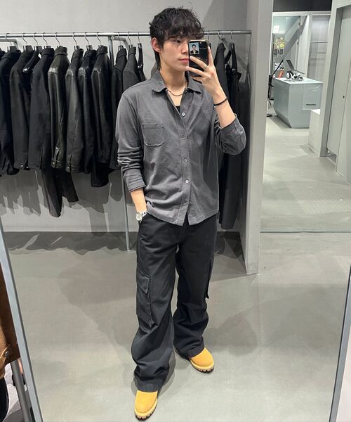 INSILENCE(インサイロンス)の「ボタンダウンジャージシャツ ブラック(シャツ/ブラウス・レディース・その他・MEDIUM/LARGE)」の6枚目の写真