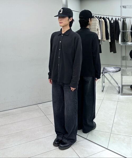 INSILENCE(インサイロンス)の「ボタンダウンジャージシャツ ブラック(シャツ/ブラウス・レディース・その他・MEDIUM/LARGE)」の8枚目の写真