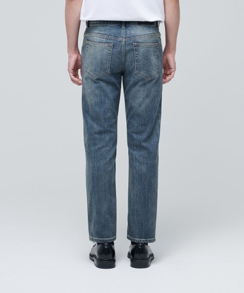 MUSINSA STANDARD（ムシンサスタンダード）の「KIPASスリムクロップドデニムパンツ[ライトインディゴ]（デニムパンツ・メンズ・その他・26/27/28/29/38/42/32/30/31/33）」の3枚目の写真