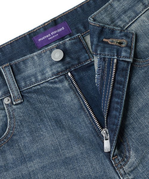 MUSINSA STANDARD（ムシンサスタンダード）の「KIPASスリムクロップドデニムパンツ[ライトインディゴ]（デニムパンツ・メンズ・その他・26/27/28/29/38/42/32/30/31/33）」の4枚目の写真