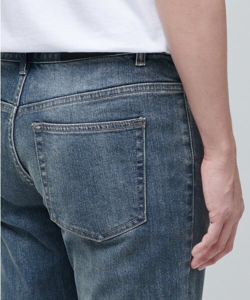 MUSINSA STANDARD（ムシンサスタンダード）の「KIPASスリムクロップドデニムパンツ[ライトインディゴ]（デニムパンツ・メンズ・その他・26/27/28/29/38/42/32/30/31/33）」の7枚目の写真