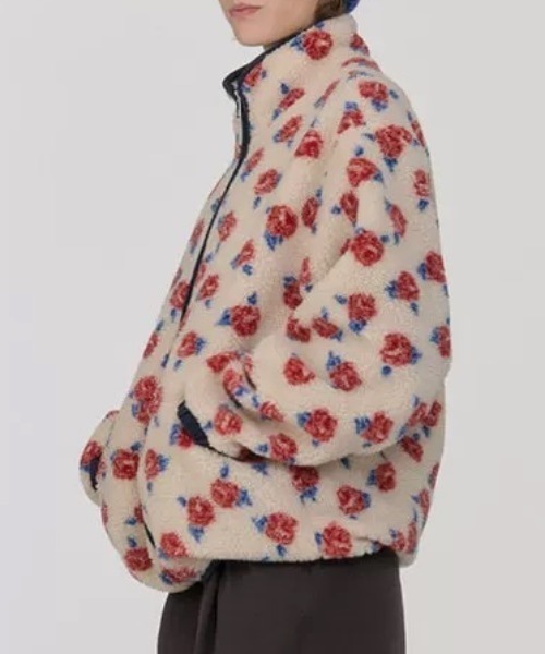 ViViDAY(ビビデー)の「バラ柄もこもこボアブルゾン(ブルゾン・レディース・アイボリー・M)」の13枚目の写真