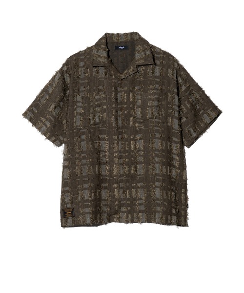 glamb(グラム)の「Fuzzy Check Shirt / ファジーチェックシャツ(シャツ/ブラウス・メンズ・カーキ/グレー・S/M/L)」の7枚目の写真