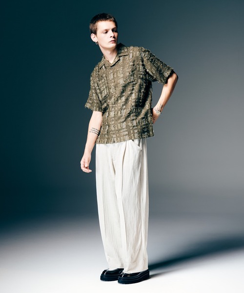 glamb(グラム)の「Fuzzy Check Shirt / ファジーチェックシャツ(シャツ/ブラウス・メンズ・カーキ/グレー・S/M/L)」の10枚目の写真