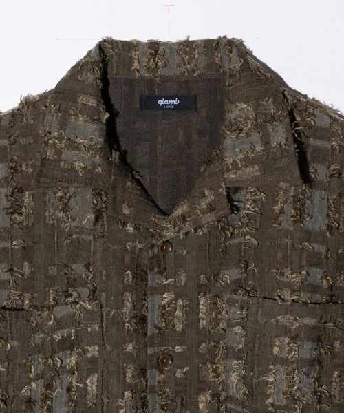glamb(グラム)の「Fuzzy Check Shirt / ファジーチェックシャツ(シャツ/ブラウス・メンズ・カーキ/グレー・S/M/L)」の18枚目の写真