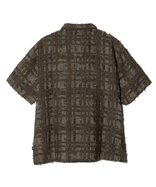 glamb(グラム)の「Fuzzy Check Shirt / ファジーチェックシャツ(シャツ/ブラウス・メンズ・カーキ/グレー・S/M/L)」の5枚目の写真