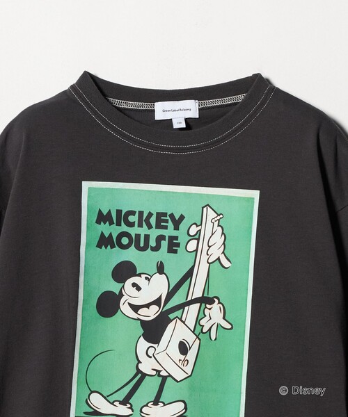 green label relaxing（グリーンレーベルリラクシング）の「【別注】＜Disney＞キャラクター ロングスリーブTシャツ / キッズ 100cm―130cm（Tシャツ/カットソー・キッズ・ダークグレー/ホワイト/オリーブ・120cm/100cm/130cm/110cm）」の10枚目の写真