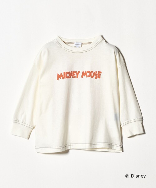 green label relaxing（グリーンレーベルリラクシング）の「【別注】＜Disney＞キャラクター ロングスリーブTシャツ / キッズ 100cm―130cm（Tシャツ/カットソー・キッズ・ダークグレー/ホワイト/オリーブ・120cm/100cm/130cm/110cm）」の14枚目の写真