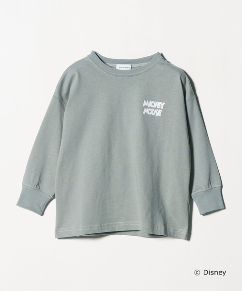green label relaxing（グリーンレーベルリラクシング）の「【別注】＜Disney＞キャラクター ロングスリーブTシャツ / キッズ 100cm―130cm（Tシャツ/カットソー・キッズ・ダークグレー/ホワイト/オリーブ・120cm/100cm/130cm/110cm）」の19枚目の写真