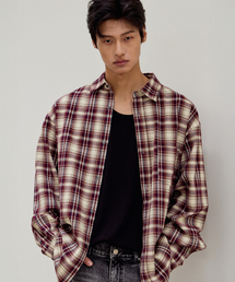 MOOD INSIDE（ムードインサイド）の「ドラックスオーバーチェックシャツ_Red（シャツ/ブラウス）」