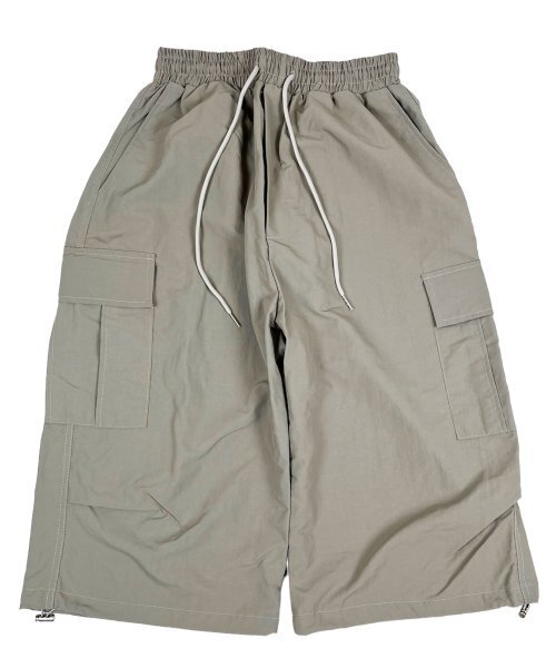 SK8ER ROCK(スケーターロック)の「Nylon Cargo Wide Long Half Pants Beige(その他パンツ・レディース・その他・FREE)」の1枚目の写真