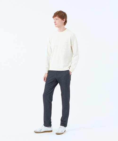 MACKINTOSH PHILOSOPHY（ﾏｯｷﾝﾄｯｼｭ ﾌｨﾛｿﾌｨｰ）の「起毛ブリスター クルーネックロンＴ（Tシャツ/カットソー・メンズ・ホワイト/ダークネイビー/ベージュ系その他/ブラック/グレー系その他・38/40/42）」の19枚目の写真