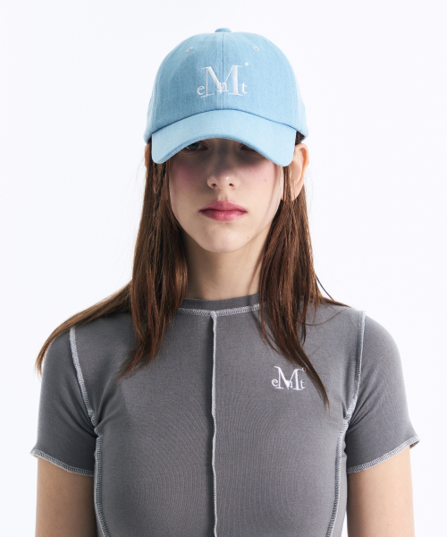 MUCENT（ムセント）の「シグネチャーボールキャップ（ライトデニム）（キャップ・レディース・ライトインディゴブルー・FREE）」の12枚目の写真