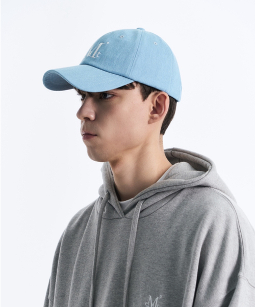 MUCENT（ムセント）の「シグネチャーボールキャップ（ライトデニム）（キャップ・レディース・ライトインディゴブルー・FREE）」の9枚目の写真