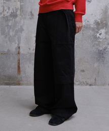 WASHED FATIGUE PANTS (BLACK)
