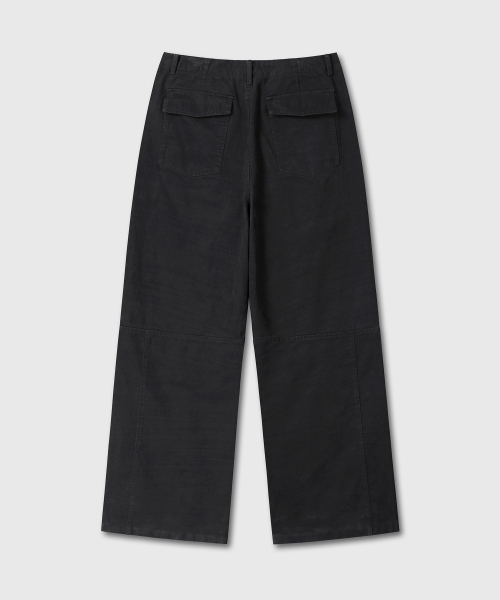 DIVEIN（ダイブイン）の「WASHED FATIGUE PANTS (BLACK)（その他パンツ・メンズ・その他・0/1/2）」の3枚目の写真