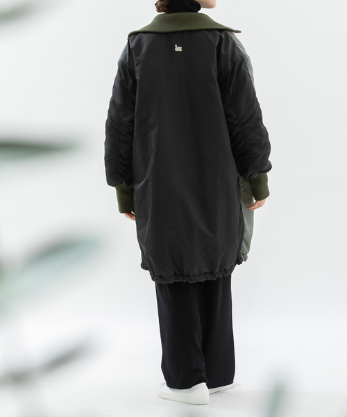 セール】ナイロンツイルバイカラーリバーシブルコート（その他アウター