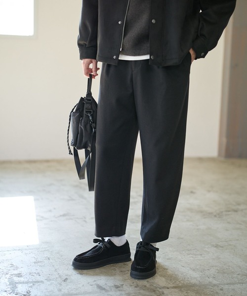 BAYFLOW（ベイフロー）の「[セットアップ可]ウールライクワイドトラウザー【ストレッチ】（その他パンツ・メンズ・ブラウン/ブラック・MEDIUM/LARGE）」の13枚目の写真