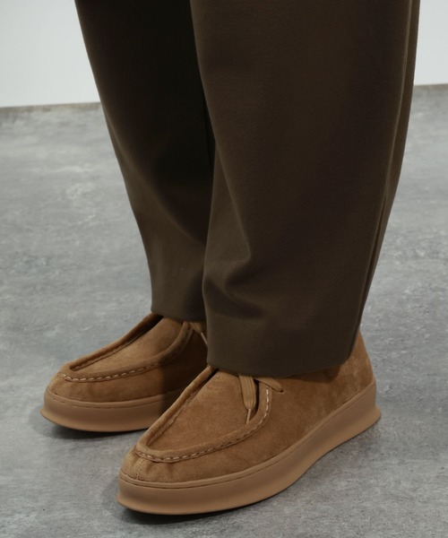 BAYFLOW（ベイフロー）の「[セットアップ可]ウールライクワイドトラウザー【ストレッチ】（その他パンツ・メンズ・ブラウン/ブラック・MEDIUM/LARGE）」の3枚目の写真
