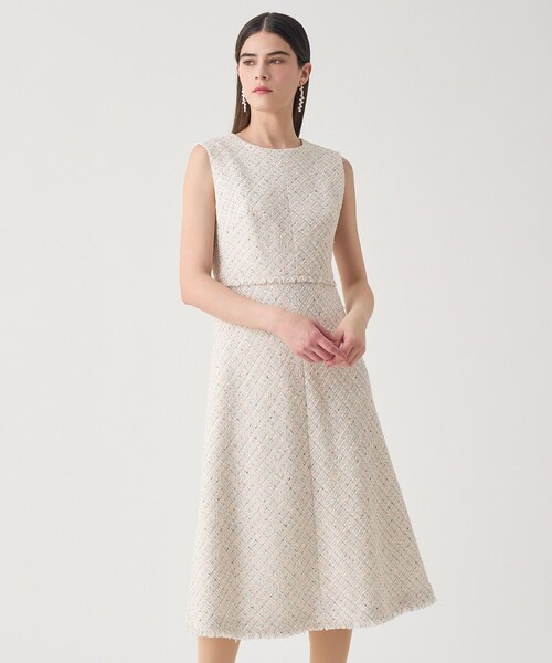 【Eternal Line 2026】ミックスツイードノースリーブ ワンピース