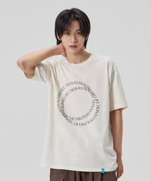 [ダブルリング]コットンルーズフィット半袖Tシャツ_バターミルク