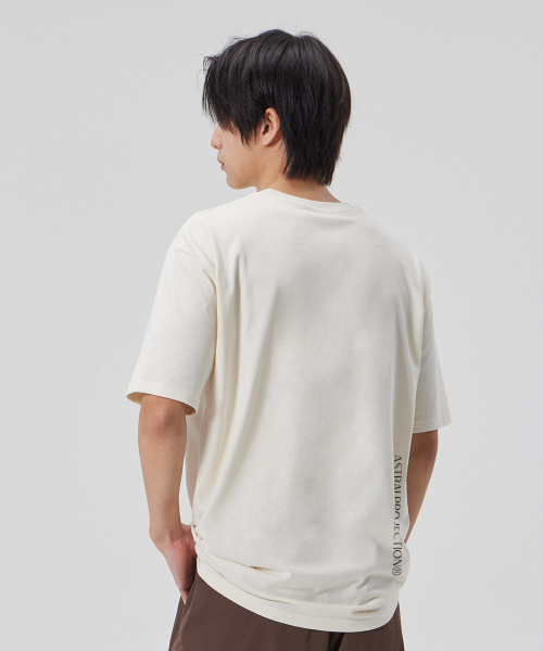 ASTRAL PROJECTION（アストラルプロジェクション）の「[ダブルリング]コットンルーズフィット半袖Tシャツ_バターミルク（Tシャツ/カットソー・メンズ・その他・LARGE/MEDIUM/X-LARGE/XX-LARGE）」の4枚目の写真