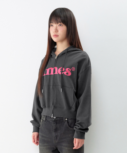 AMESWORLDWIDE（アメスワールドワイド）の「BASIC LOGO HOODIE ZIP UP CHARCOAL（パーカー・メンズ・その他・SMALL/MEDIUM/LARGE）」の9枚目の写真
