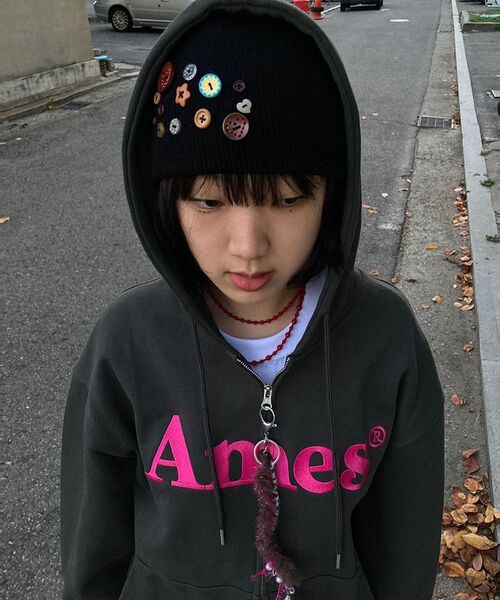 AMESWORLDWIDE（アメスワールドワイド）の「BASIC LOGO HOODIE ZIP UP CHARCOAL（パーカー・メンズ・その他・SMALL/MEDIUM/LARGE）」の21枚目の写真