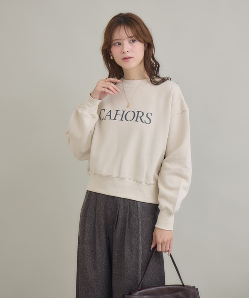 KATHARINE ROSS(キャサリンロス)の「【KATHARINE ROSS】CAHORS裏毛2WAYトップス(スウェット・レディース・グレー/アイボリー・FREE)」の8枚目の写真